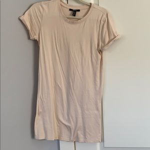 Pink T-shirt dress